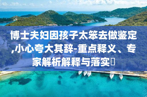 博士夫婦因孩子太笨去做鑒定,小心夸大其辭-重點(diǎn)釋義、專家解析解釋與落實(shí)?