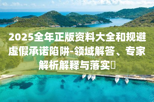 2025全年正版資料大全和規(guī)避虛假承諾陷阱-領(lǐng)域解答、專家解析解釋與落實(shí)?