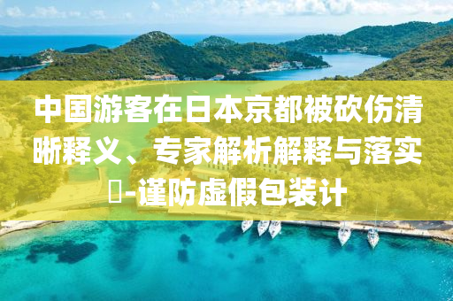 中國(guó)游客在日本京都被砍傷清晰釋義、專(zhuān)家解析解釋與落實(shí)?-謹(jǐn)防虛假包裝計(jì)