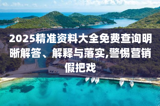 2025精準(zhǔn)資料大全免費(fèi)查詢明晰解答、解釋與落實(shí),警惕營銷假把戲