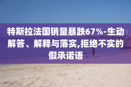 特斯拉法國銷量暴跌67%-生動解答、解釋與落實,拒絕不實的假承諾語
