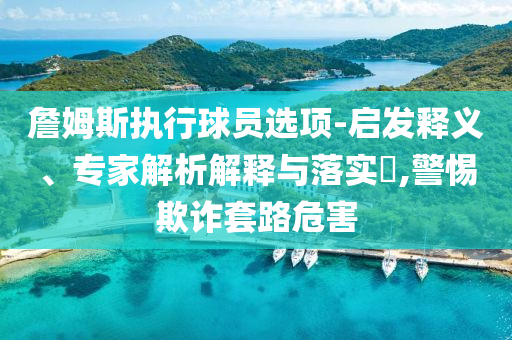 詹姆斯執(zhí)行球員選項-啟發(fā)釋義、專家解析解釋與落實?,警惕欺詐套路危害
