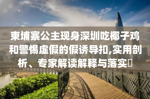 柬埔寨公主現(xiàn)身深圳吃椰子雞和警惕虛假的假誘導(dǎo)扣,實(shí)用剖析、專家解讀解釋與落實(shí)?