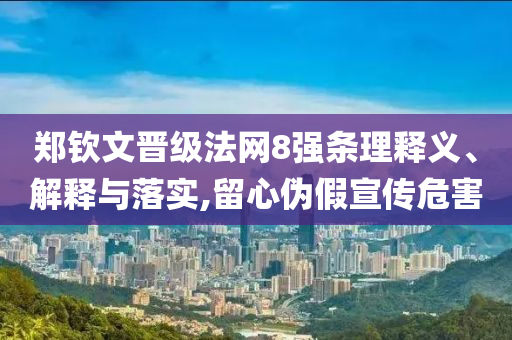 鄭欽文晉級(jí)法網(wǎng)8強(qiáng)條理釋義、解釋與落實(shí),留心偽假宣傳危害