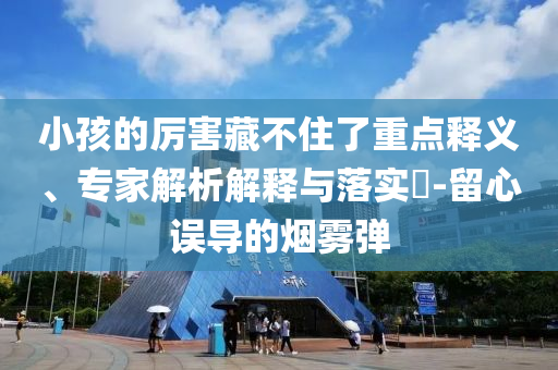 小孩的厲害藏不住了重點(diǎn)釋義、專家解析解釋與落實(shí)?-留心誤導(dǎo)的煙霧彈
