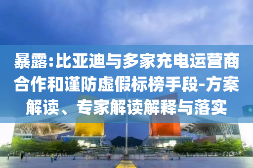 暴露:比亞迪與多家充電運(yùn)營(yíng)商合作和謹(jǐn)防虛假標(biāo)榜手段-方案解讀、專家解讀解釋與落實(shí)