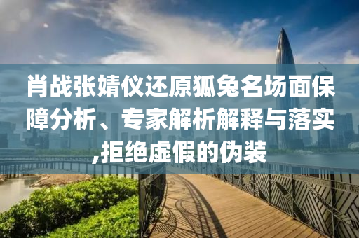 肖戰(zhàn)張婧儀還原狐兔名場面保障分析、專家解析解釋與落實,拒絕虛假的偽裝
