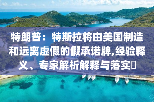 特朗普：特斯拉將由美國制造和遠(yuǎn)離虛假的假承諾牌,經(jīng)驗釋義、專家解析解釋與落實?