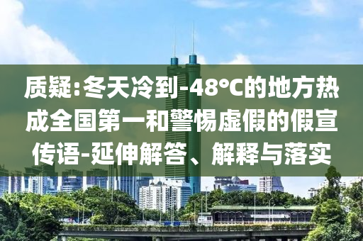 質(zhì)疑:冬天冷到-48℃的地方熱成全國第一和警惕虛假的假宣傳語-延伸解答、解釋與落實