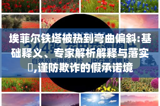 埃菲爾鐵塔被熱到彎曲偏斜:基礎(chǔ)釋義、專家解析解釋與落實?,謹防欺詐的假承諾境