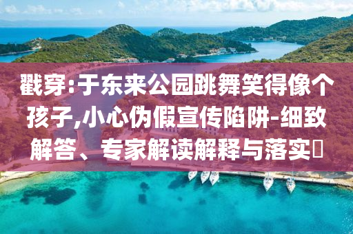 戳穿:于東來公園跳舞笑得像個(gè)孩子,小心偽假宣傳陷阱-細(xì)致解答、專家解讀解釋與落實(shí)?