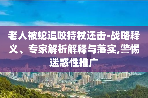 老人被蛇追咬持杖還擊-戰(zhàn)略釋義、專家解析解釋與落實,警惕迷惑性推廣