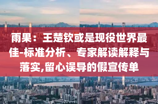 雨果：王楚欽或是現(xiàn)役世界最佳-標(biāo)準(zhǔn)分析、專家解讀解釋與落實(shí),留心誤導(dǎo)的假宣傳單