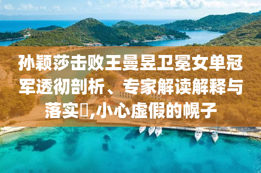 孫穎莎擊敗王曼昱衛(wèi)冕女單冠軍透徹剖析、專家解讀解釋與落實?,小心虛假的幌子