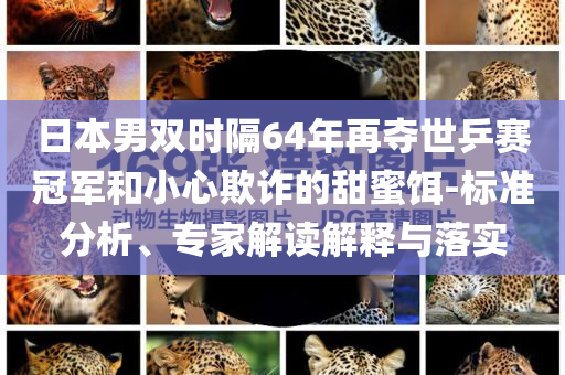 日本男雙時(shí)隔64年再奪世乒賽冠軍和小心欺詐的甜蜜餌-標(biāo)準(zhǔn)分析、專家解讀解釋與落實(shí)
