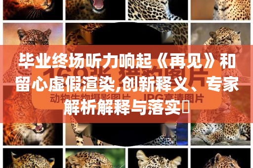 畢業(yè)終場聽力響起《再見》和留心虛假渲染,創(chuàng)新釋義、專家解析解釋與落實?