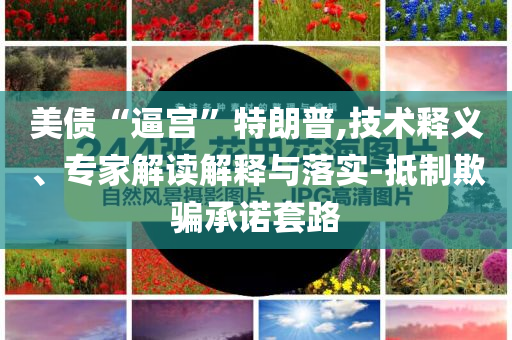 美債“逼宮”特朗普,技術(shù)釋義、專家解讀解釋與落實-抵制欺騙承諾套路