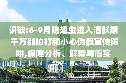 識破:6-9月隱翅蟲進入活躍期 千萬別拍打和小心偽假宣傳陷阱,保障分析、解釋與落實