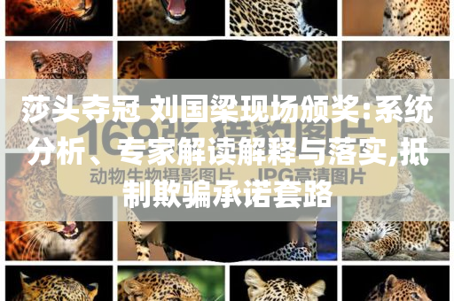 莎頭奪冠 劉國梁現(xiàn)場頒獎:系統(tǒng)分析、專家解讀解釋與落實,抵制欺騙承諾套路