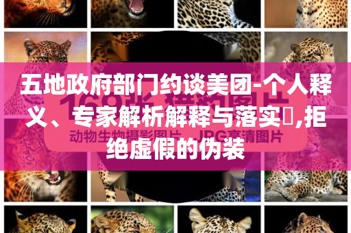 五地政府部門約談美團(tuán)-個人釋義、專家解析解釋與落實(shí)?,拒絕虛假的偽裝