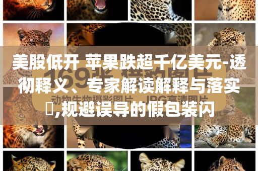 美股低開(kāi) 蘋(píng)果跌超千億美元-透徹釋義、專家解讀解釋與落實(shí)?,規(guī)避誤導(dǎo)的假包裝閃