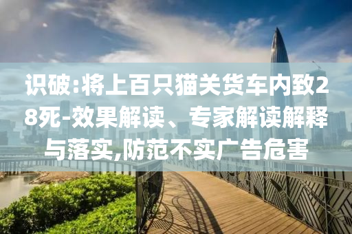 識破:將上百只貓關貨車內(nèi)致28死-效果解讀、專家解讀解釋與落實,防范不實廣告危害