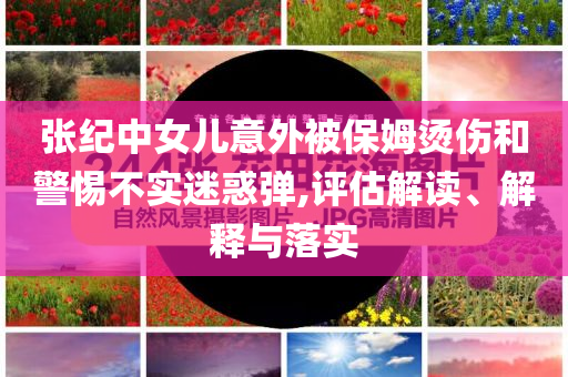 張紀(jì)中女兒意外被保姆燙傷和警惕不實(shí)迷惑彈,評(píng)估解讀、解釋與落實(shí)