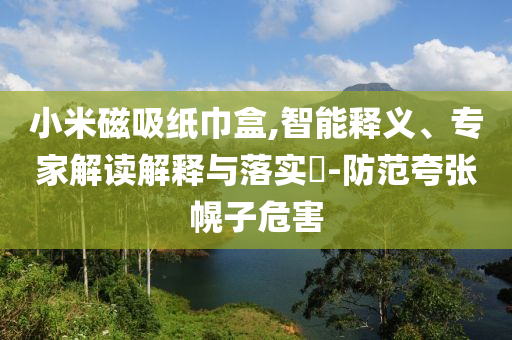 小米磁吸紙巾盒,智能釋義、專家解讀解釋與落實(shí)?-防范夸張幌子危害