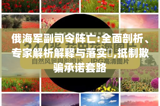 俄海軍副司令陣亡:全面剖析、專家解析解釋與落實(shí)?,抵制欺騙承諾套路