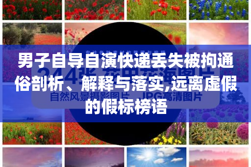 男子自導(dǎo)自演快遞丟失被拘通俗剖析、解釋與落實(shí),遠(yuǎn)離虛假的假標(biāo)榜語(yǔ)