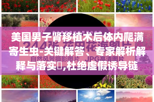 美國男子腎移植術(shù)后體內(nèi)爬滿寄生蟲-關(guān)鍵解答、專家解析解釋與落實?,杜絕虛假誘導(dǎo)鏈