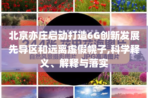 北京亦莊啟動打造6G創(chuàng)新發(fā)展先導(dǎo)區(qū)和遠離虛假幌子,科學(xué)釋義、解釋與落實