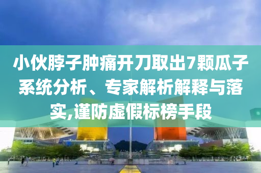 小伙脖子腫痛開(kāi)刀取出7顆瓜子系統(tǒng)分析、專(zhuān)家解析解釋與落實(shí),謹(jǐn)防虛假標(biāo)榜手段