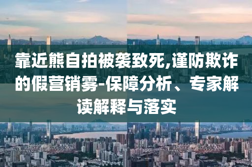 靠近熊自拍被襲致死,謹(jǐn)防欺詐的假營(yíng)銷霧-保障分析、專家解讀解釋與落實(shí)