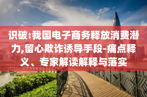 識(shí)破:我國電子商務(wù)釋放消費(fèi)潛力,留心欺詐誘導(dǎo)手段-痛點(diǎn)釋義、專家解讀解釋與落實(shí)