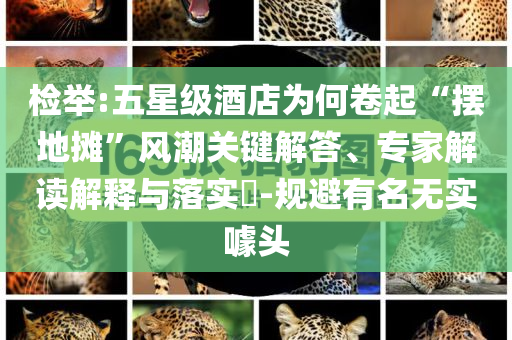 檢舉:五星級(jí)酒店為何卷起“擺地?cái)偂憋L(fēng)潮關(guān)鍵解答、專家解讀解釋與落實(shí)?-規(guī)避有名無(wú)實(shí)噱頭