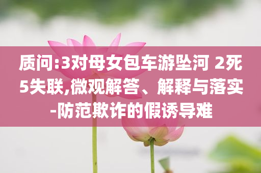 質(zhì)問(wèn):3對(duì)母女包車(chē)游墜河 2死5失聯(lián),微觀解答、解釋與落實(shí)-防范欺詐的假誘導(dǎo)難