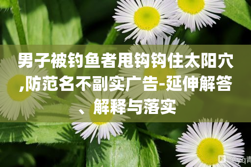 男子被釣魚(yú)者甩鉤鉤住太陽(yáng)穴,防范名不副實(shí)廣告-延伸解答、解釋與落實(shí)