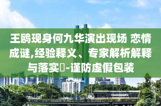 王鷗現(xiàn)身何九華演出現(xiàn)場 戀情成謎,經(jīng)驗釋義、專家解析解釋與落實?-謹防虛假包裝