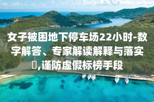 女子被困地下停車場22小時-數(shù)字解答、專家解讀解釋與落實?,謹防虛假標榜手段
