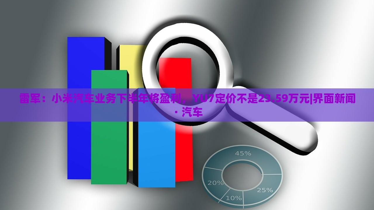 雷軍：小米汽車業(yè)務(wù)下半年將盈利，YU7定價不是23.59萬元|界面新聞 · 汽車