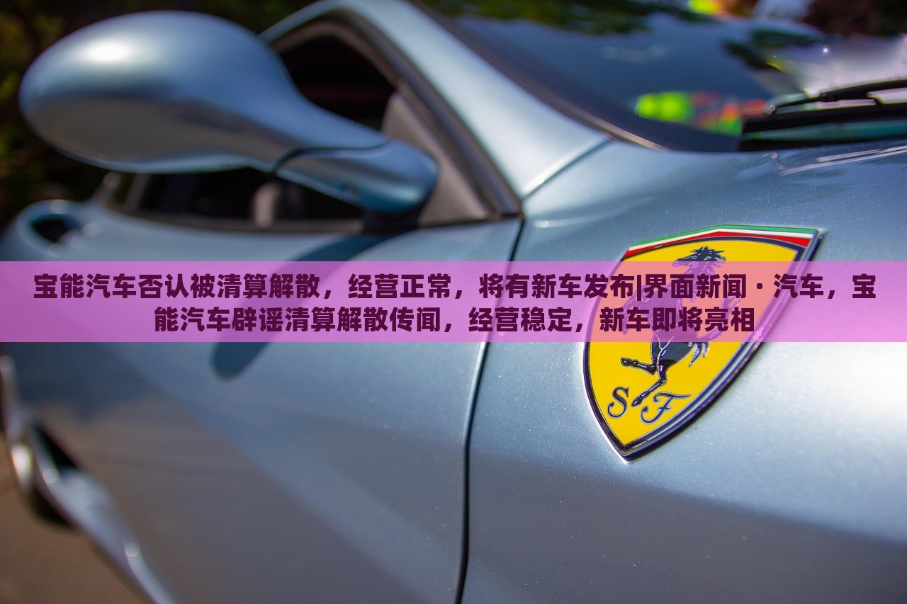 宝能汽车否认被清算解散，经营正常，将有新车发布|界面新闻 · 汽车，宝能汽车辟谣清算解散传闻，经营稳定，新车即将亮相