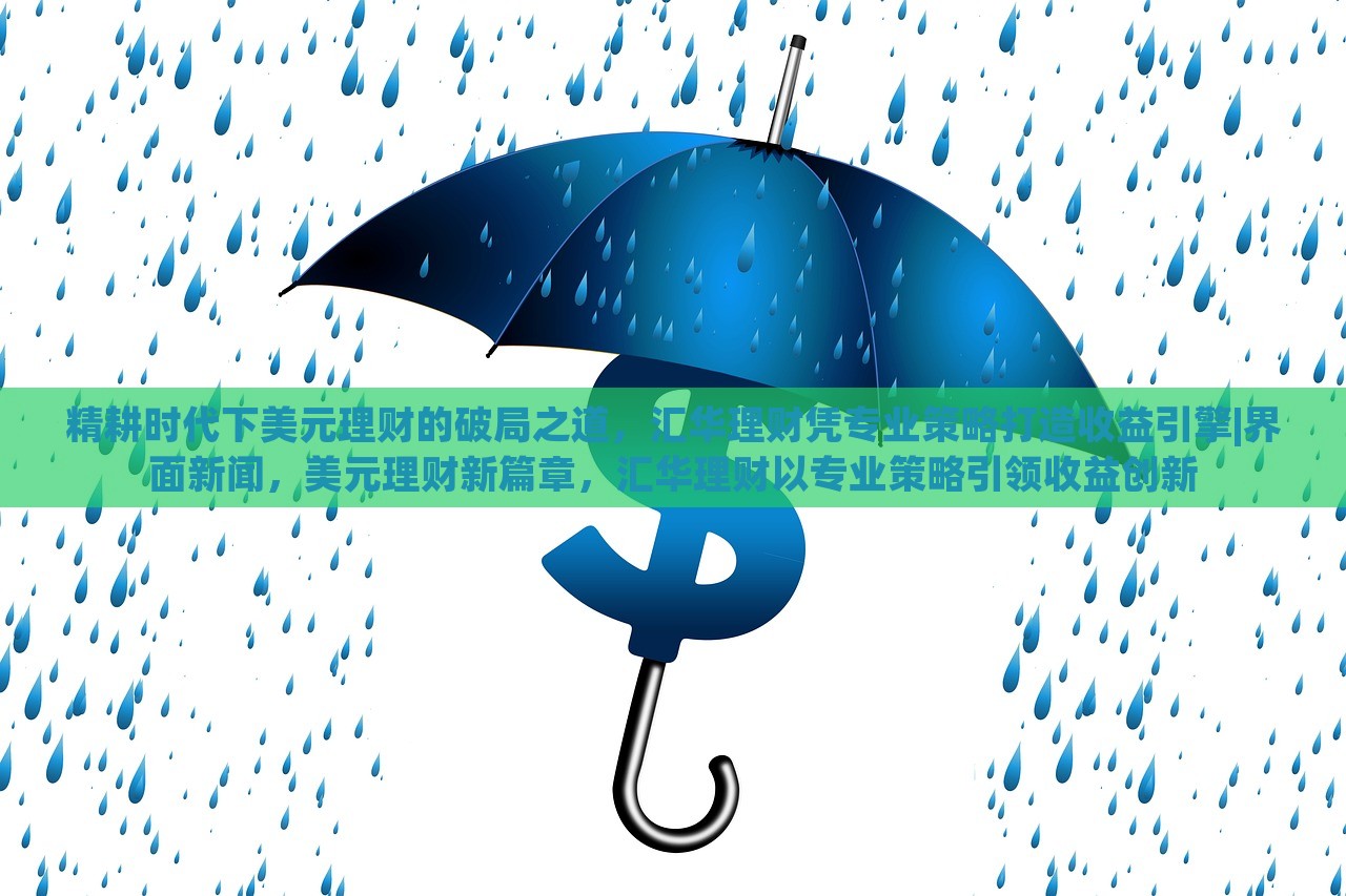 精耕时代下美元理财的破局之道，汇华理财凭专业策略打造收益引擎|界面新闻，美元理财新篇章，汇华理财以专业策略引领收益创新