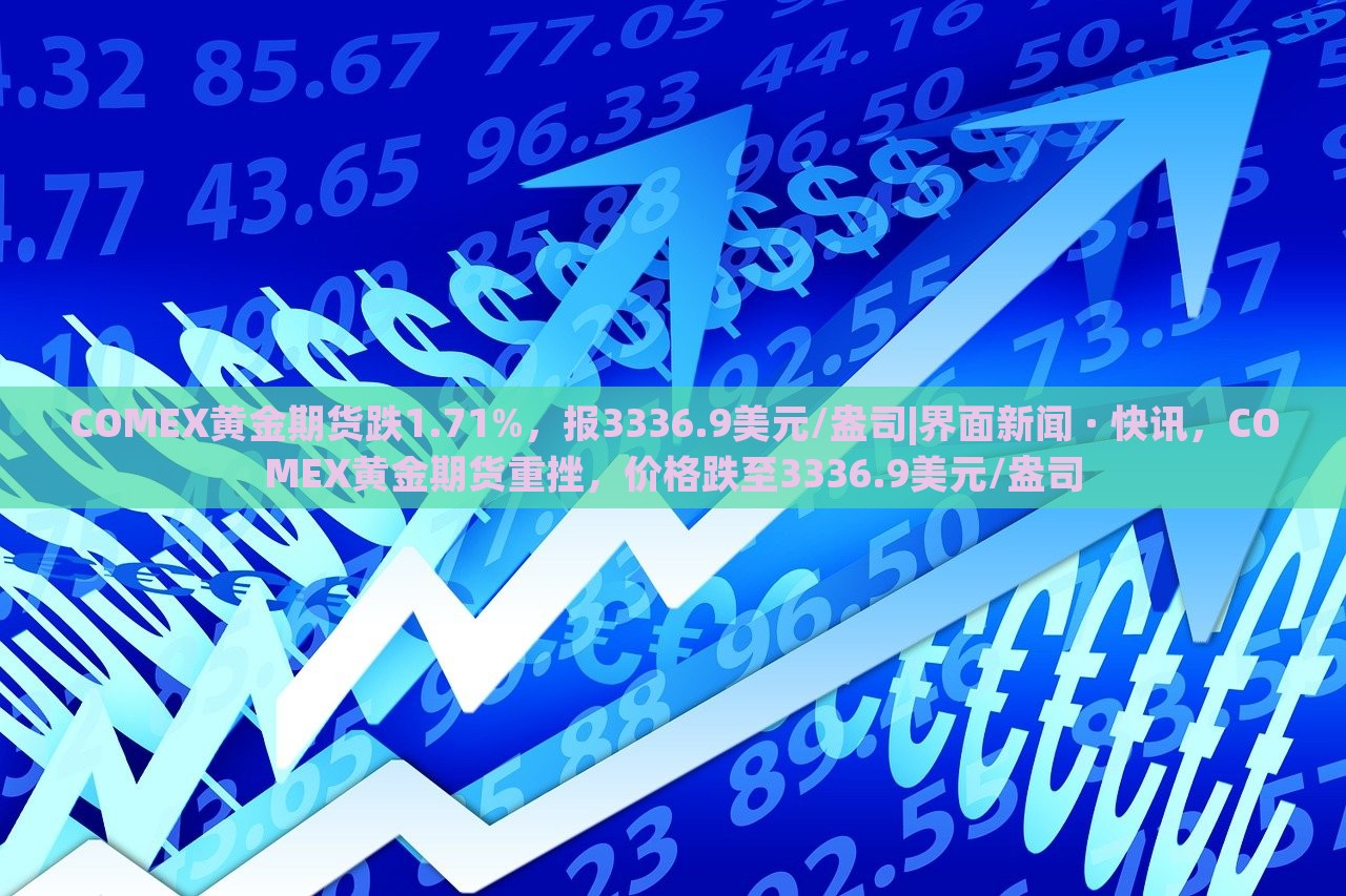 COMEX黄金期货跌1.71%，报3336.9美元/盎司|界面新闻 · 快讯，COMEX黄金期货重挫，价格跌至3336.9美元/盎司